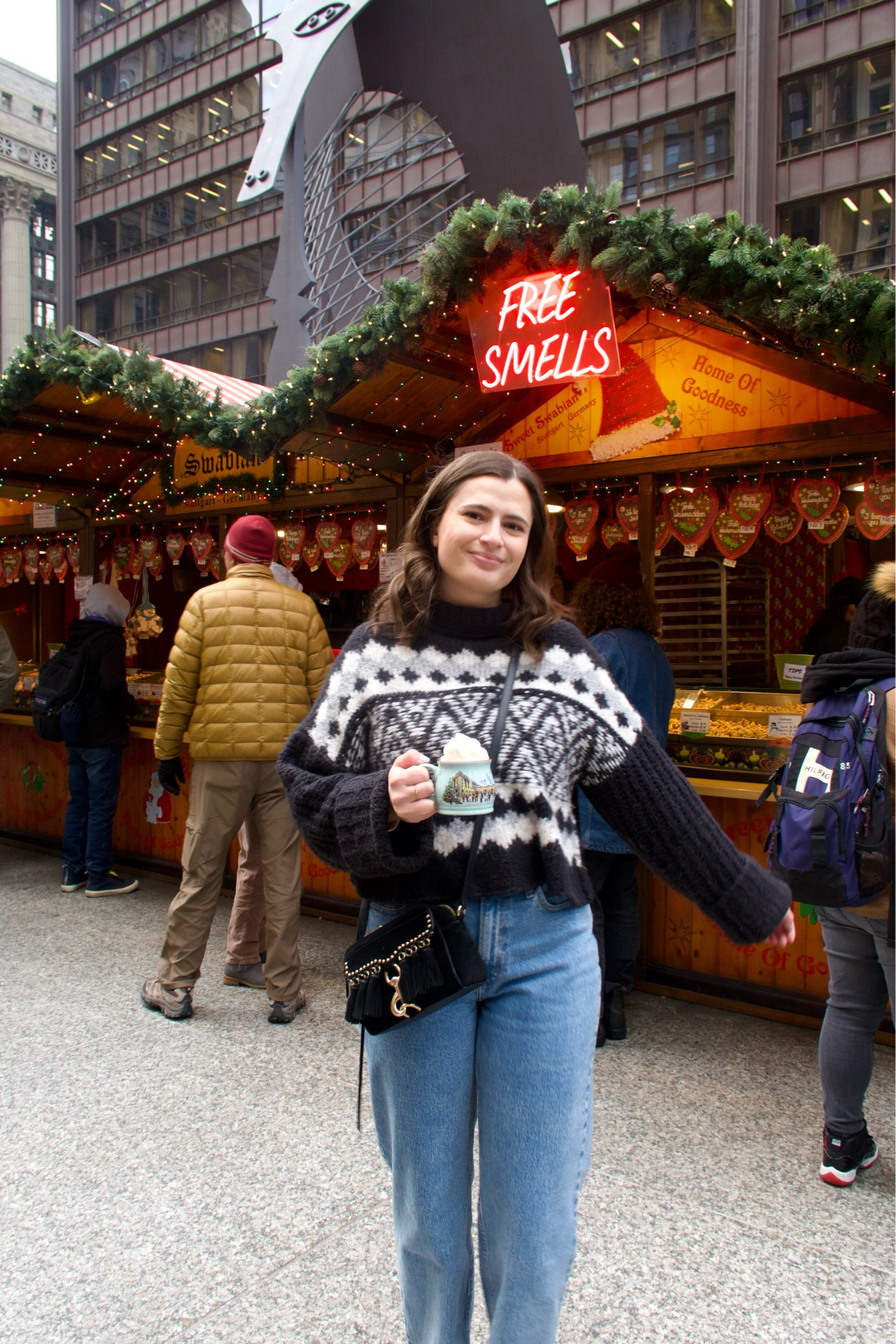 Loving this black and white winter sweater from Free People! I linked some other similar options too paired with my favorite Abercrombie curve love relaxed denim and my Rebecca Minkoff purse!

#LTKHoliday #LTKSeasonal #LTKfindsunder100
