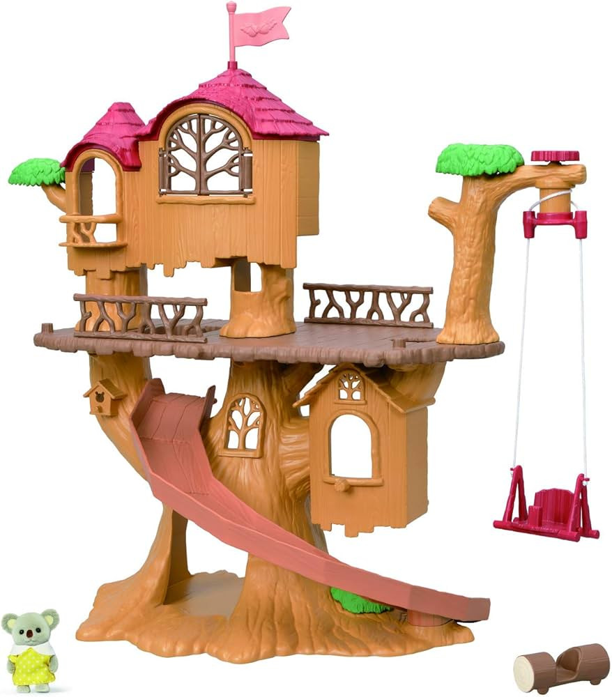 Calico Critters Adventure Treehouse Gift Set, Collectible Dollhouse, Figure and Accessories | Amazon (US)