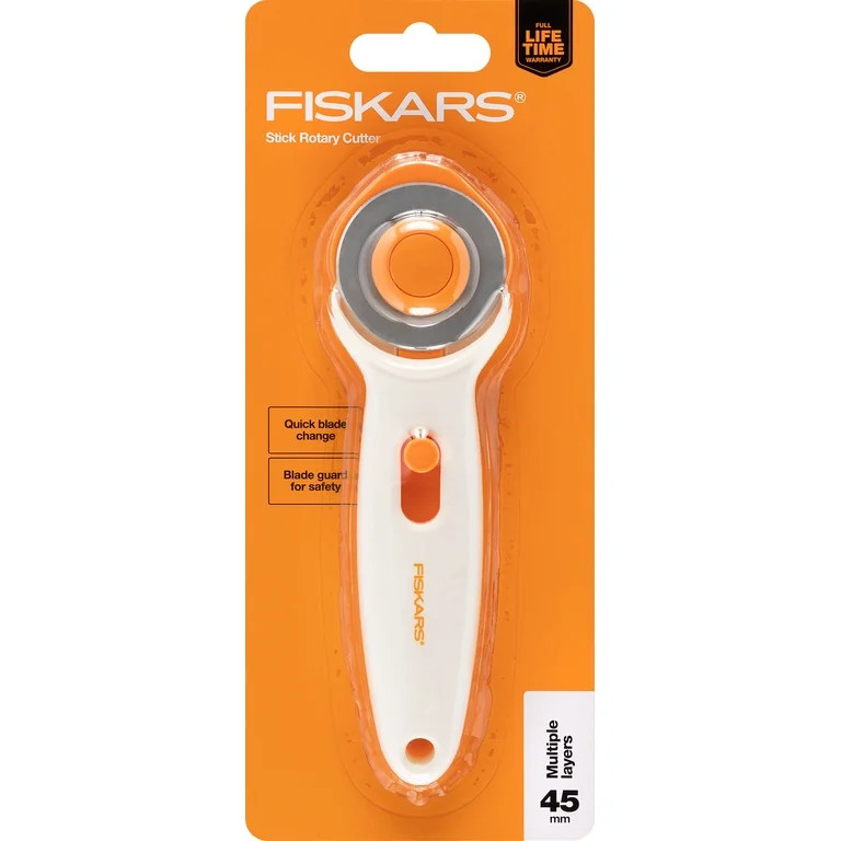 Fiskars 45mm Stick Rotary Cutter, White - Walmart.com | Walmart (US)