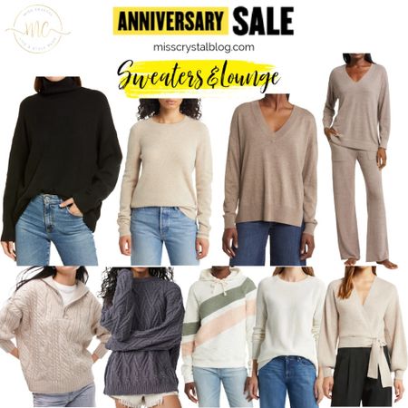 Nordstrom Anniversary Sale sweaters & lounge top picks. 

#LTKunder100 #LTKxNSale #LTKsalealert