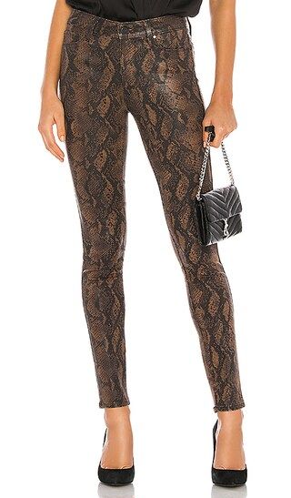 Hoxton Ultra Skinny in Coated Brown Snake | Revolve Clothing (Global)