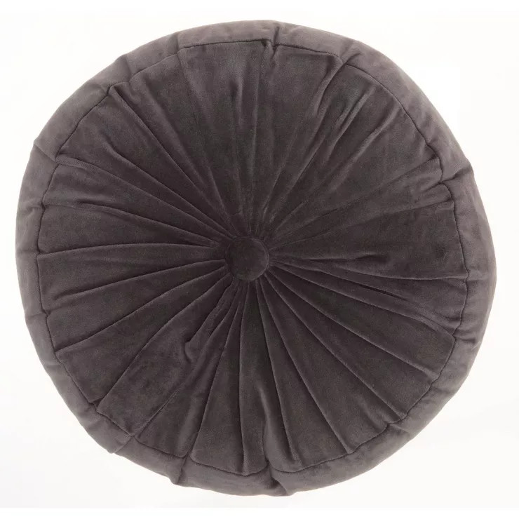 16" Ruched Velvet Round Throw Pillow - Mina Victory | Target