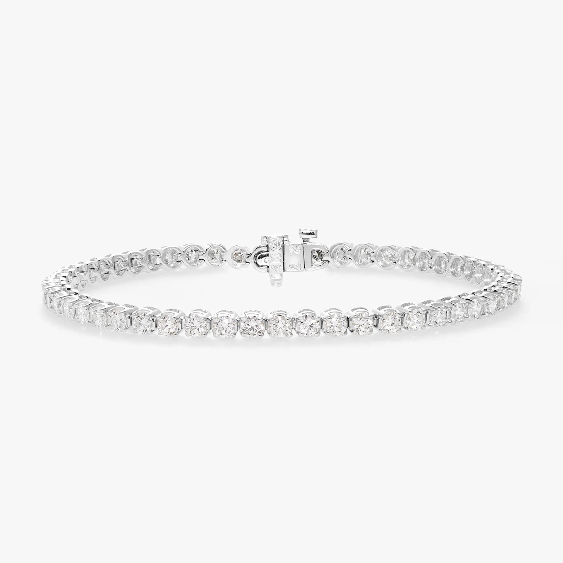 Buttercup Lab Diamond Scalloped Tennis Bracelet 4 ctw | RW Fine Jewelry