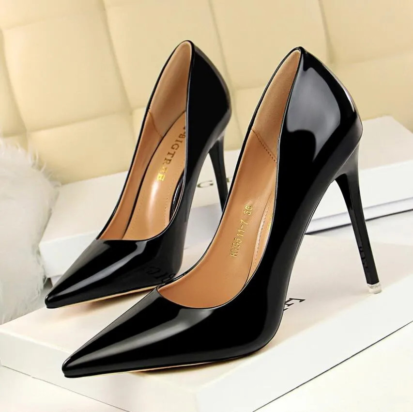 Women Dress Shoes High-heeled Luxurys Designers Shoe 6.5cm 9.5cm Heels Leather Wedding Bottoms Sh... | DHGate