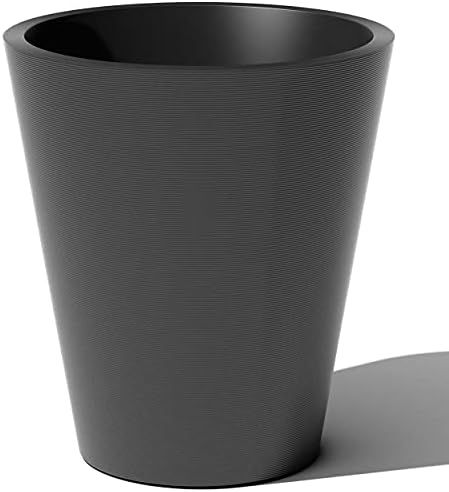 Veradek Pro Series Curve 30" Grooved Planter (Black) | Amazon (US)