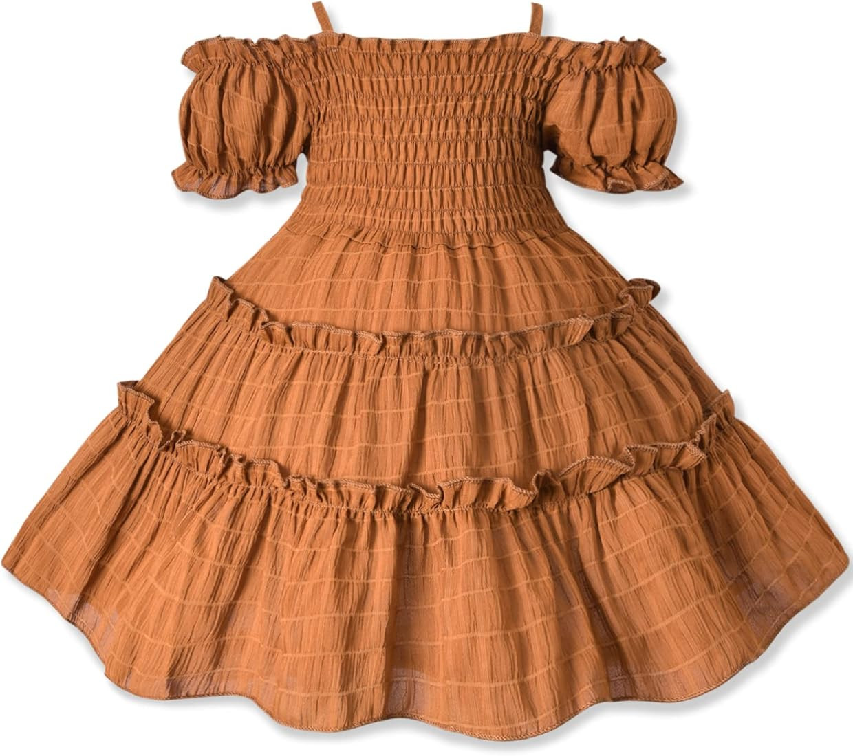 Toddler Off Shoulder Dresses 18 Months - 8 Years Party Princess Dress for Little Girls | Amazon (US)