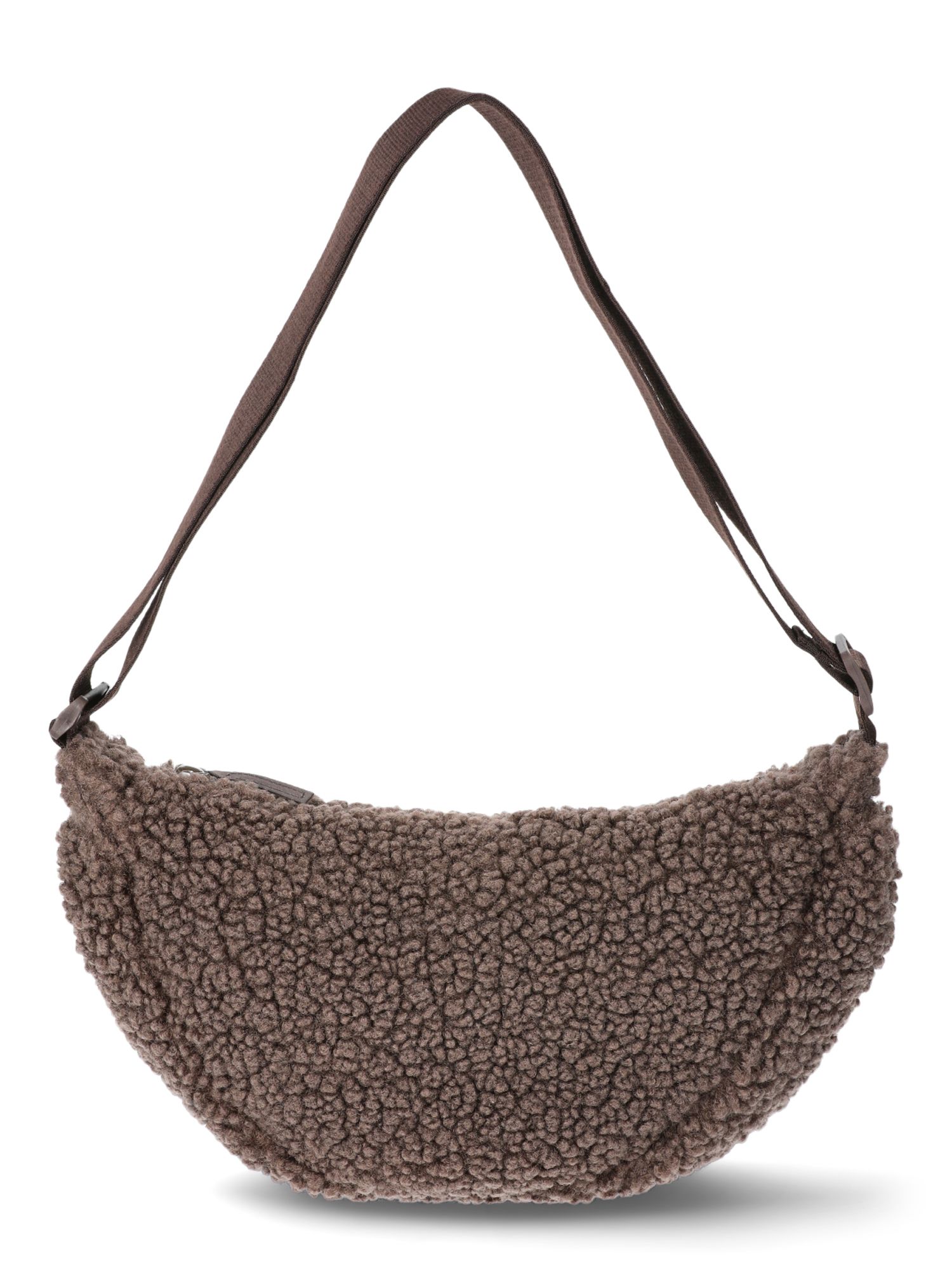 No Boundaries Women's Hands Free Hobo Bag Dark Brown | Walmart (US)