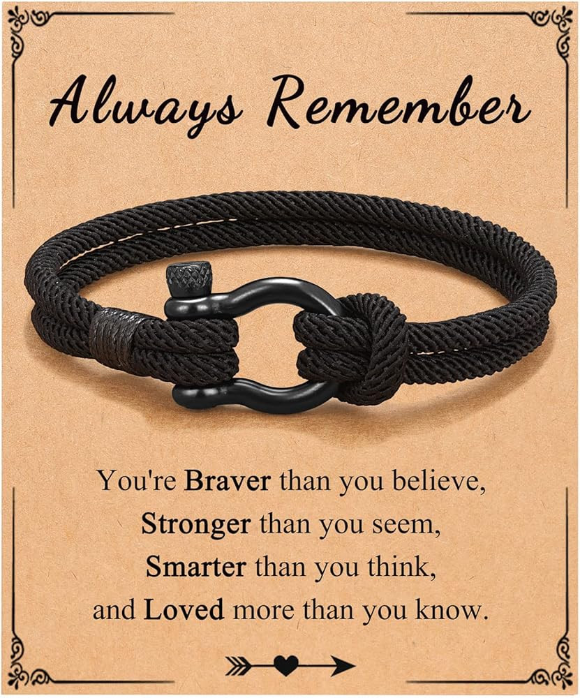 PINKDODO To My Boys Bracelet Gifts for Son Grandson Nephew Brother Bracelets Birthday Graduation ... | Amazon (US)