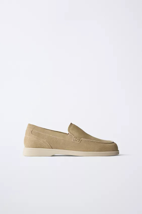 SPLIT SUEDE DECK SHOES | Zara UK
