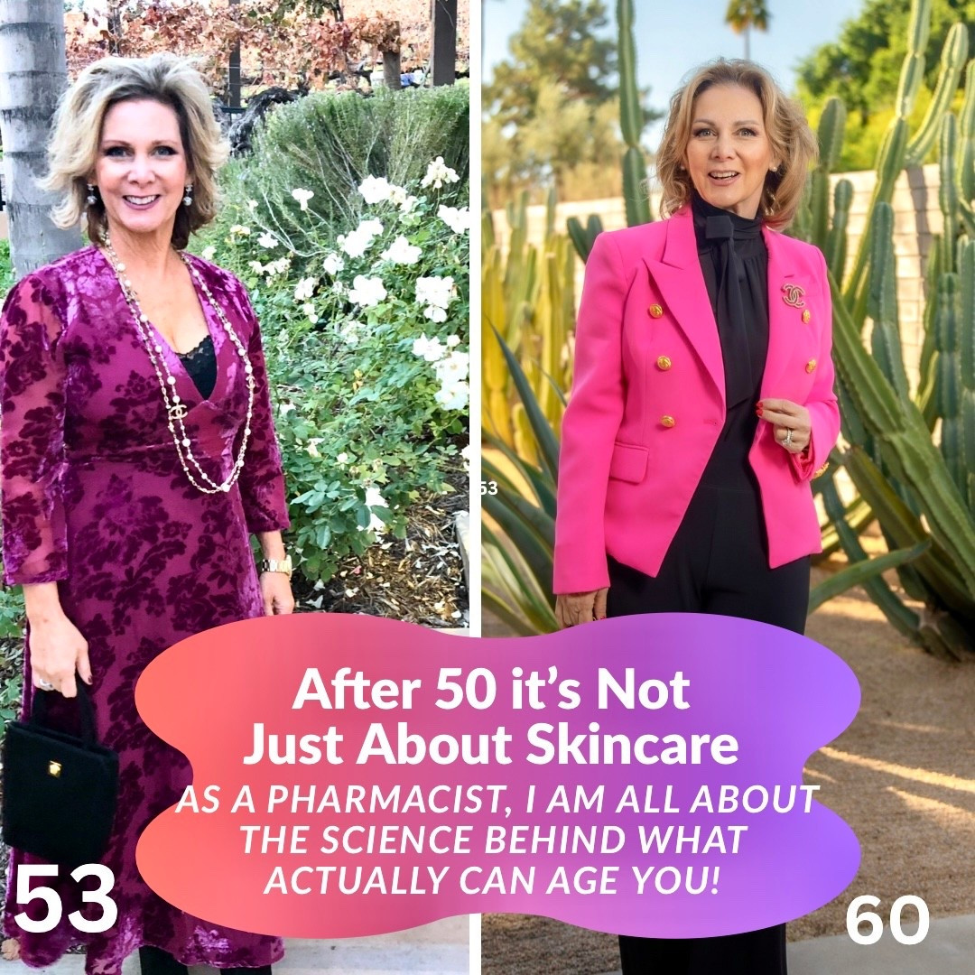 
It’s not just skincare—this is what actually influences how you age after 50 (based on science). 



If you’re over 50, the conversation is often focused on products and treatments ( and YES, I am a beauty gal - I love them too)! 



But from a science standpoint, aging is being driven by deeper processes.



As a pharmacist—and at 60—these are the primary factors I focus on:



1. Ultraviolet (UV) exposure

Chronic UV exposure is the leading external contributor to photoaging, including collagen degradation, elastin breakdown, and pigment changes.

I am in Arizona so it’s sunscreen daily and I avoid the sun as much as possible. 





2. Collagen 

Collagen production declines with age and more rapidly after menopause due to reduced estrogen . 

Supporting collagen synthesis is important. Like me and forget to add collagen powder into your routine? Try @biosil_beauty it helps your body make its own collagen. Honestly, nothing has helped my hair and skin more than my grass fed beef protein ( naturally high in collagen ) . I’ve been using for about 2 years now. 



I also like my @nira.skin laser for increasing collagen too! Lisaking10




3. Muscle and metabolic health

Age-related loss of skeletal muscle (sarcopenia) and impaired glucose regulation both influence overall aging.

Muscle mass, insulin sensitivity, and sleep quality are all associated with visible aging outcomes. 



Especially since turning 60, I’m focusing more and more on the benefits of muscle building without just randomly exercising without a true purpose. 



The body truly is amazing and aging strongly truly comes from the inside out. 

How are you approaching it? I would love to hear! 



Check out a few of my favorite healthy aging favorites here! 



#HealthyAging #MidlifeHealth #Pharmacistrecommended 



#LTKselfcare #LTKOver40