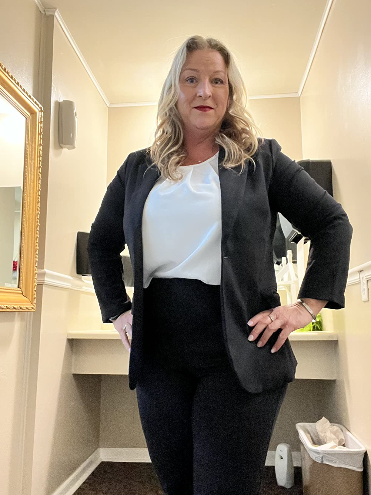 Marycrafts Women's Business Blazer Pant Suit Set for Work | Amazon (US)