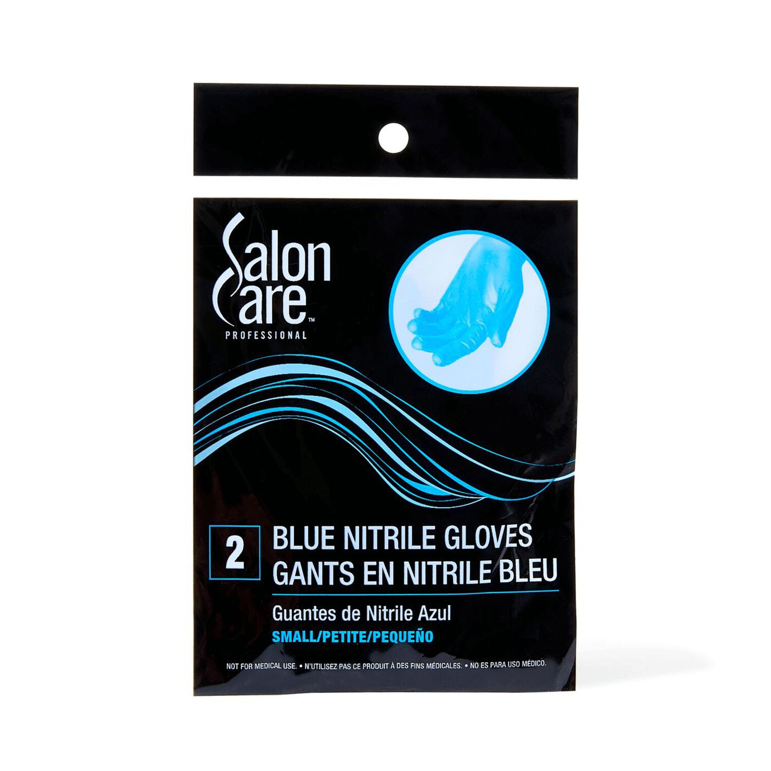 Small 2ct Blue Nitrile Powder-Free Gloves | Sally Beauty
