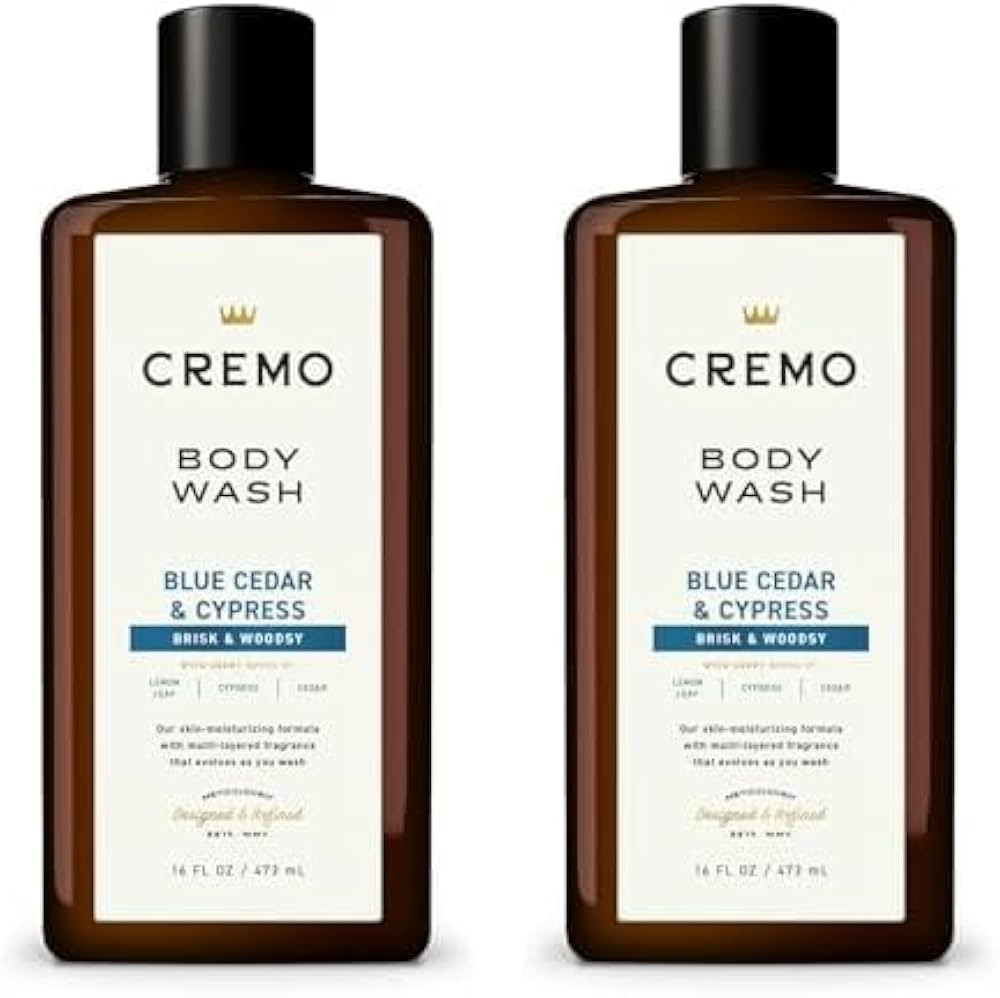 Cremo Inc Blue Cedar & Cyprus Body Wash - 16oz, 16 Oz (Pack of 2) | Amazon (US)