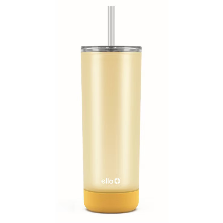 Ello Monterey 24oz Double Wall Plastic Straw Tumbler | Target
