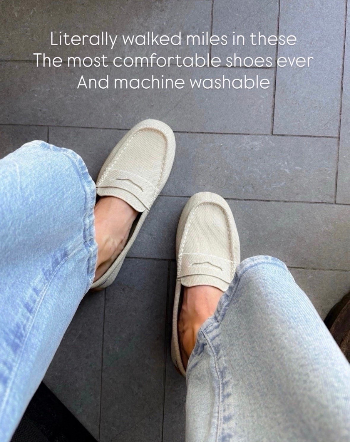 I walked miles in these and my feet were still happy at the end of the day. They have the classic loafer shape but feel more like a comfortable walking shoe, plus they’re machine washable which is a major win for a light color.

comfortable loafers, washable shoes, walking shoes, women’s loafers, travel shoes, neutral shoes, everyday flats, comfortable flats, casual shoes, fall shoes, annabrstyle

#LTKTravel #LTKdayinmylife #LTKootd