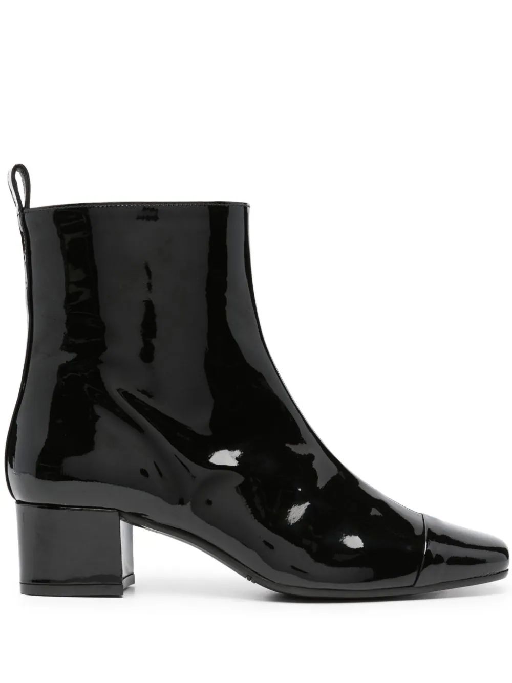 The DetailsCarel Paris Estime patent-leather ankle bootsMade in ItalyHighlightsblack calf leather... | Farfetch Global