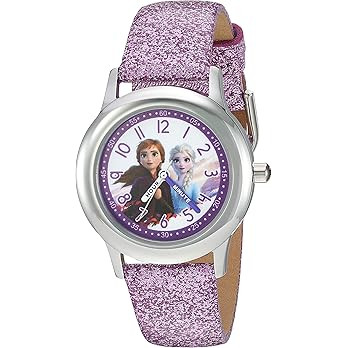 Disney Frozen Kids' Stainless Steel Time Teacher Analog Quartz Strap Watch | Amazon (US)