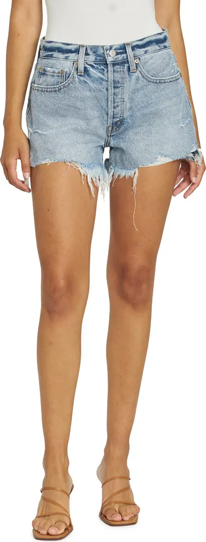 Nova Hemp & Organic Cotton Cutoff Denim Shorts | Nordstrom