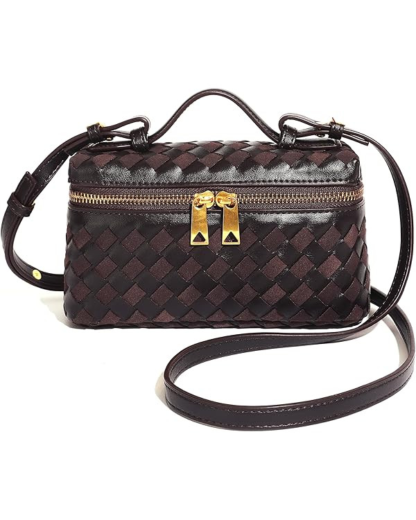 Crossbody Bag for Women, Small Top Handle Purse Square Box Handbag Trendy Shoulder Bag Cute Satch... | Amazon (US)