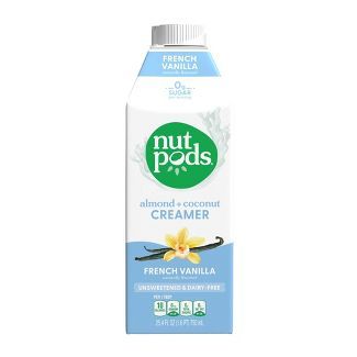nutpods Unsweetened French Vanilla Creamer - 25.4 fl oz | Target