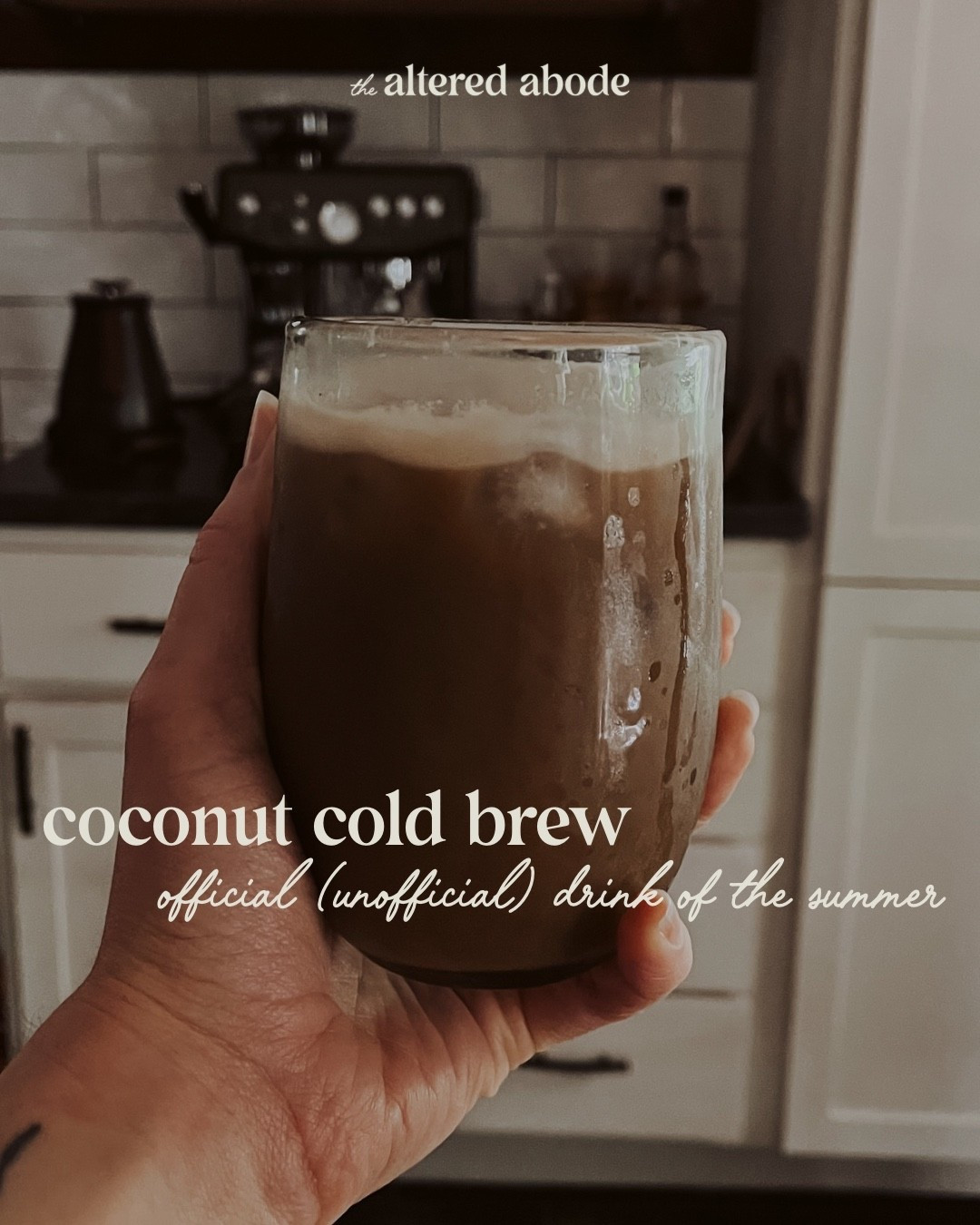 Introducing my official (unofficial) drink of the summer ☀️

🥥 Coconut Cold Brew 🥥- so easy with just a couple ingredients and it tastes just like summer! 

☀️Cold Brew (in a cute summer glass)
☀️This natural coconut syrup 
☀️A splash of oat milk or cream

#LTKfoodie #LTKOver40 #LTKHome