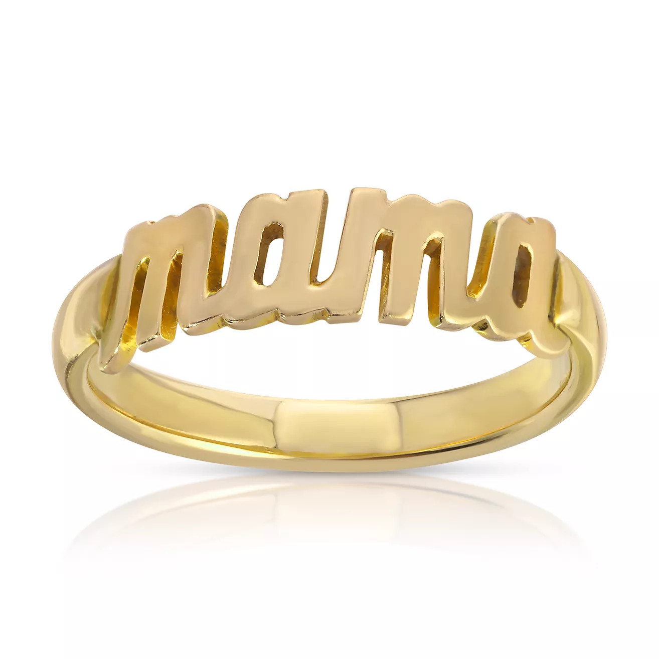 Heather Hawkins 14K Custom Script Ring with Comfort Band | Anthropologie (US)