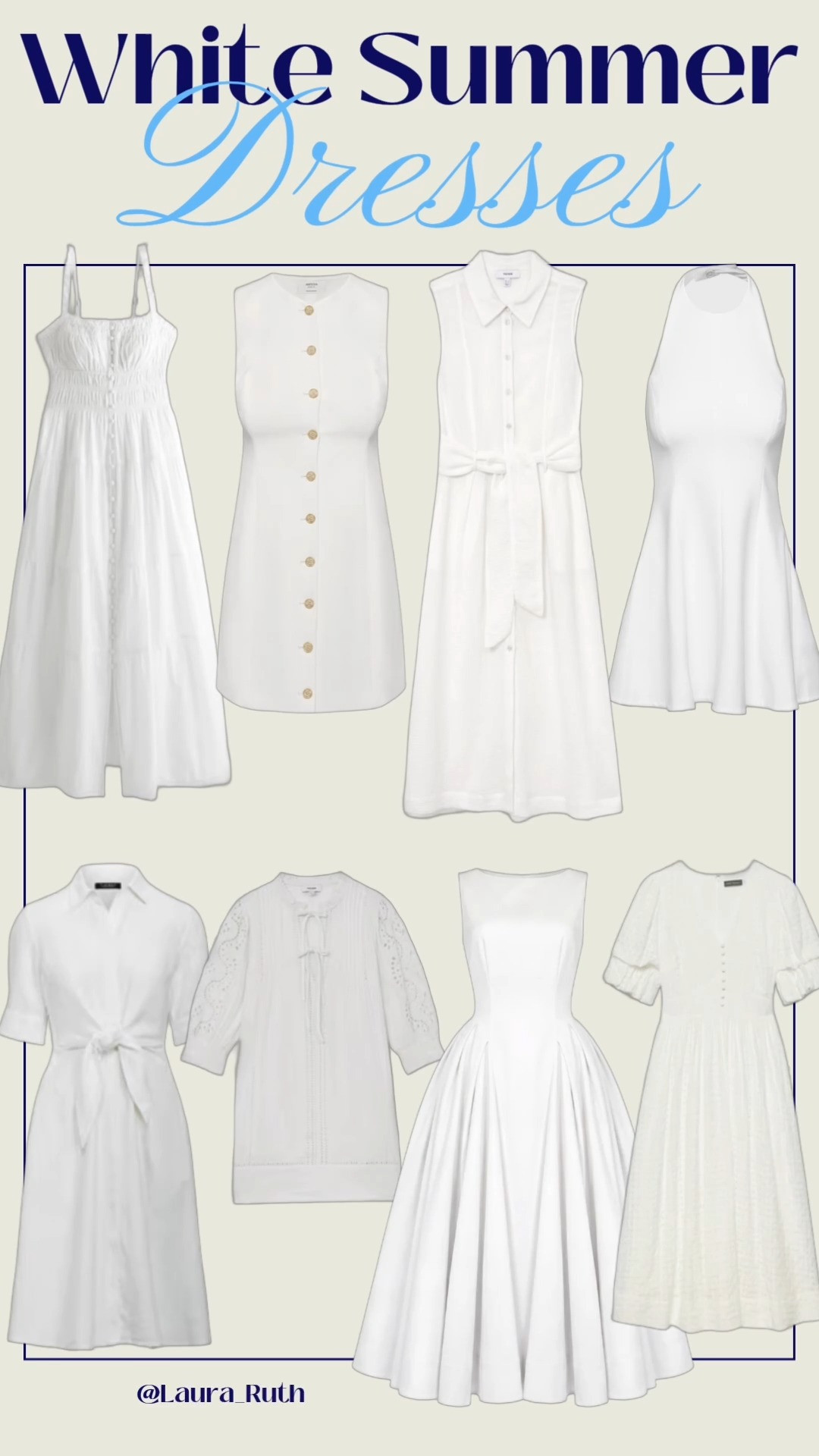 White Summer Dresses for Warm Summer Days 🤍
The perfect dresses to wear all season long. 🌼 Whether you're running errands, heading to brunch, exploring a new city, or enjoying dinner in the sunshine, these effortless styles will keep you cool while looking chic all day. 

 #LTKuk #LTKsummer #LTKdresses