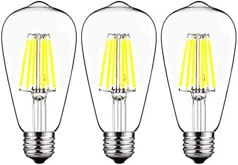 12V Edison Bulb 6W E26 12V LED Bulb Daylight 6000K 60W Equivalent, AC/DC 12V 24V 36V Low Voltage LED | Amazon (US)