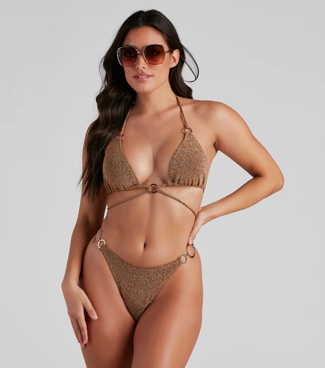 Ring Bling Lurex Bikini Top | Windsor Stores