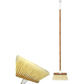 Full Circle Clean Sweep - Bamboo Broom - Angled for Precision in Tight Spaces, with Stiff Flagged... | Amazon (US)