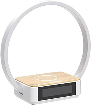 WILIT Bedside Lamp,Night Lamp for Bedroom with Alarm Clock,Touch Lamp with Wireless Charger,Wake-... | Amazon (US)