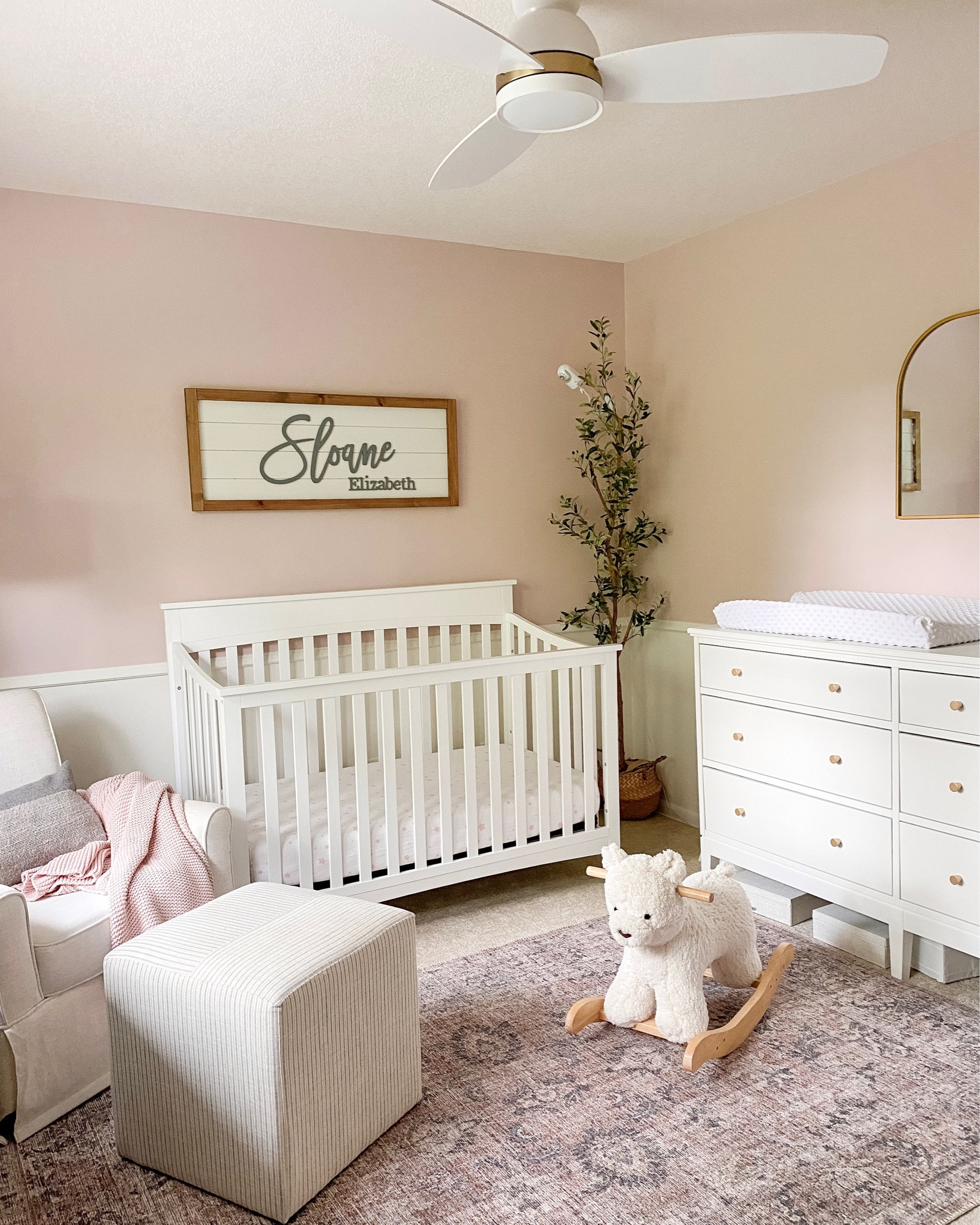 Baby girl nursery. Subtle pinks and white

#LTKhome #LTKbaby #LTKbump