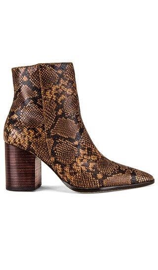 Merit Bootie in Brown Snake | Revolve Clothing (Global)