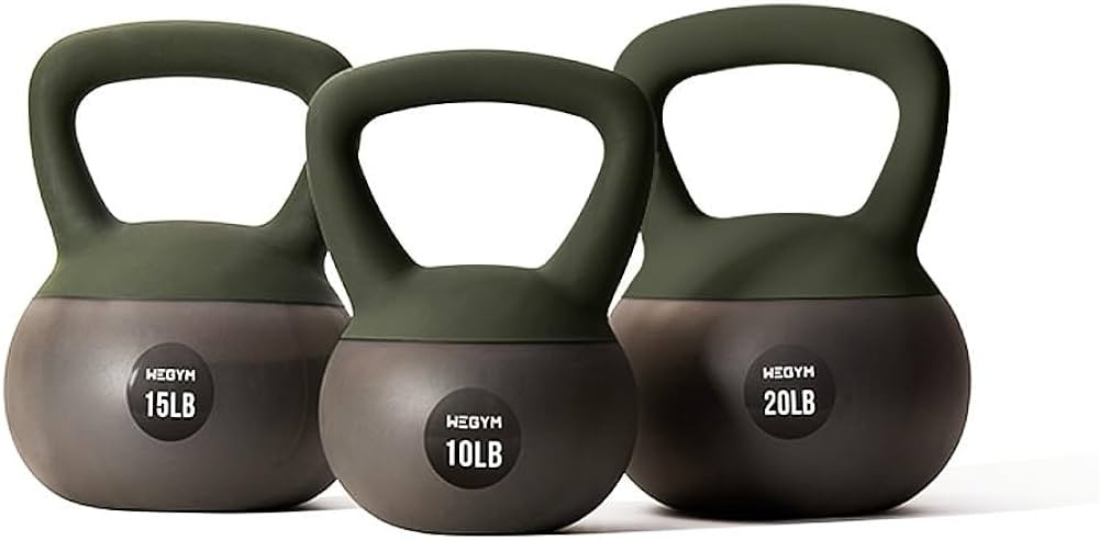 Soft Kettlebells with Cushioned Impact-Resistant Base and Anti-Slip, Wide-Grip Handle for Home Wo... | Amazon (US)