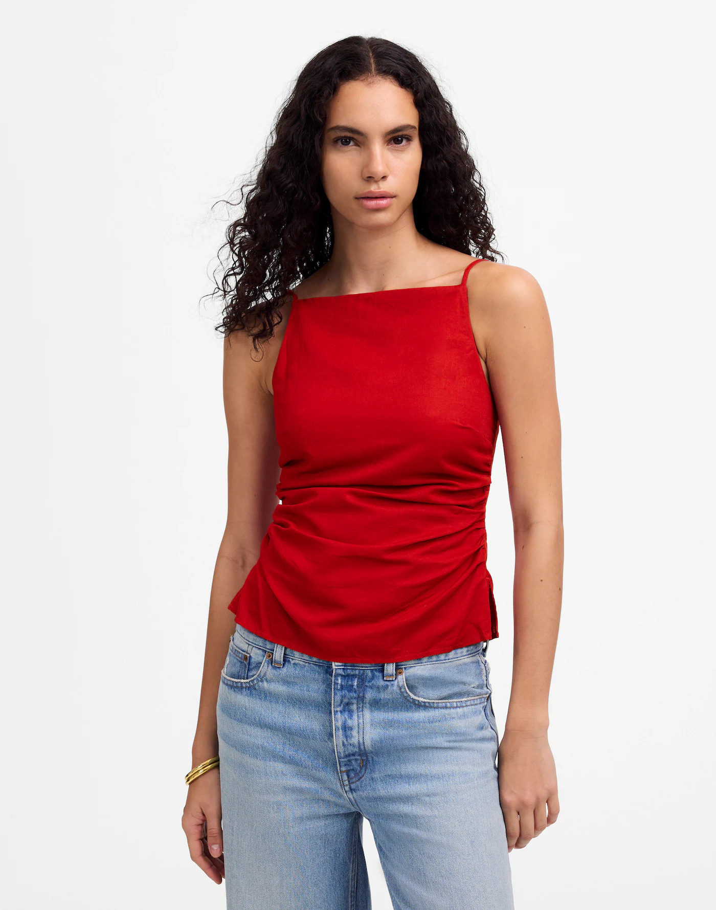 Ruched Squareneck Tank | Madewell