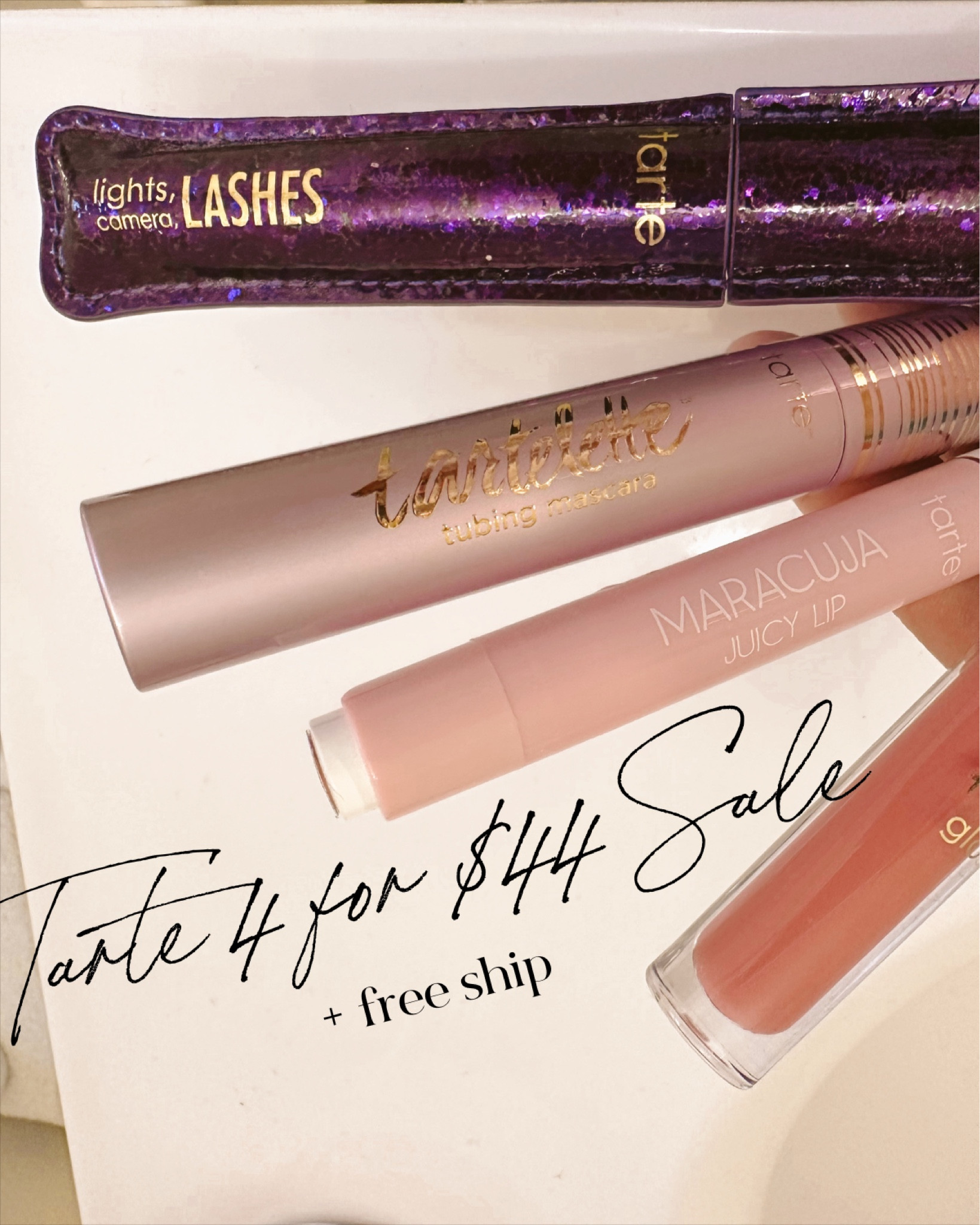 Tarte 4 for $44 Sale! Can you tell I’m obsessed with Tarte makeup?! 😜

Gift guide
Stocking stuffers
Gifts for her
Beauty
Makeup 

#LTKHoliday #LTKbeauty #LTKGiftGuide