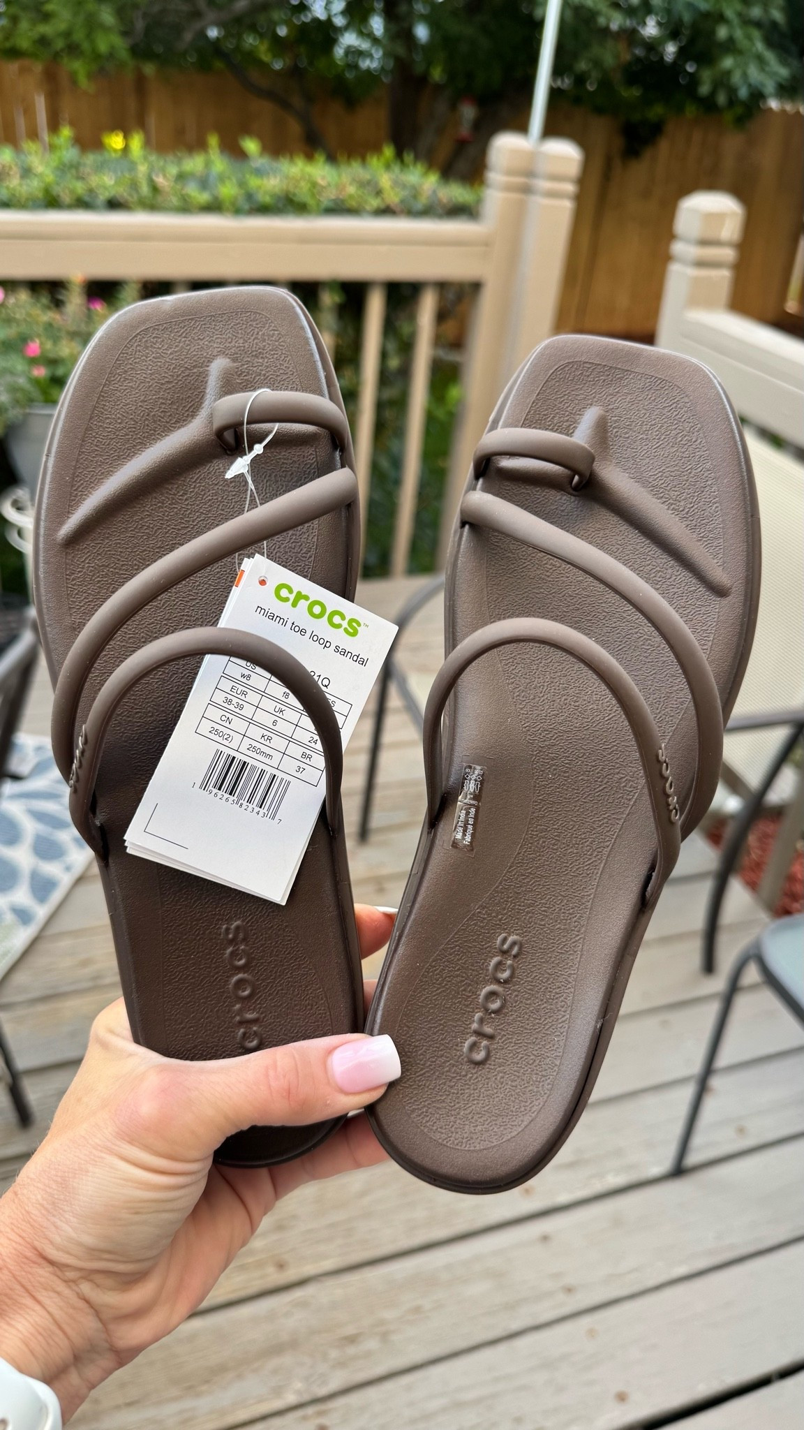 Obsessed with these @crocs sandals! My 4th pair! #crocs