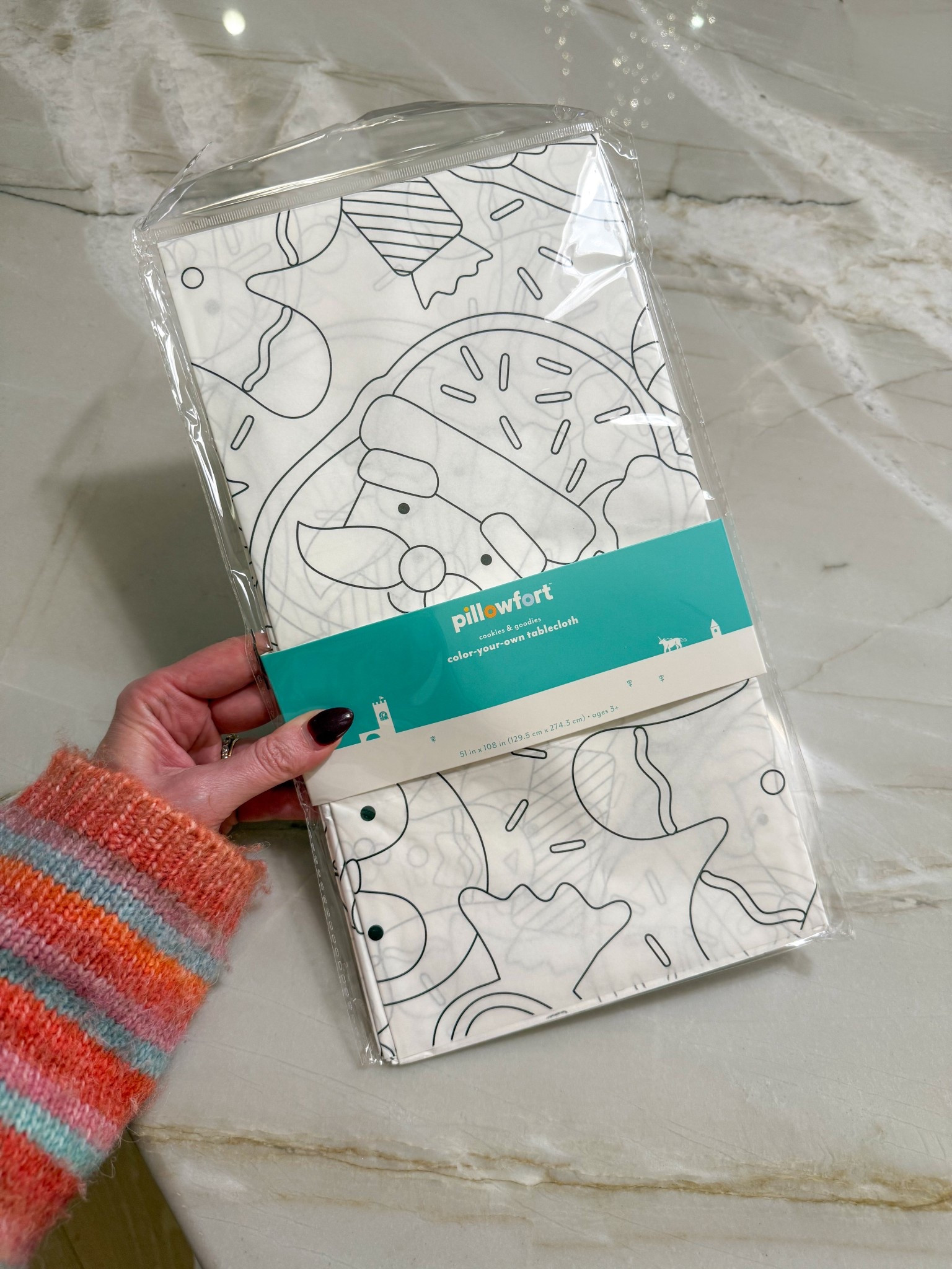 Another cost friendly toddler activity for the holidays - this $5 color your own table cloth! Figured we could color it now and then use it on Christmas morning for breakfast 🥹♥️ 

#LTKHoliday #LTKKids #LTKmomlife