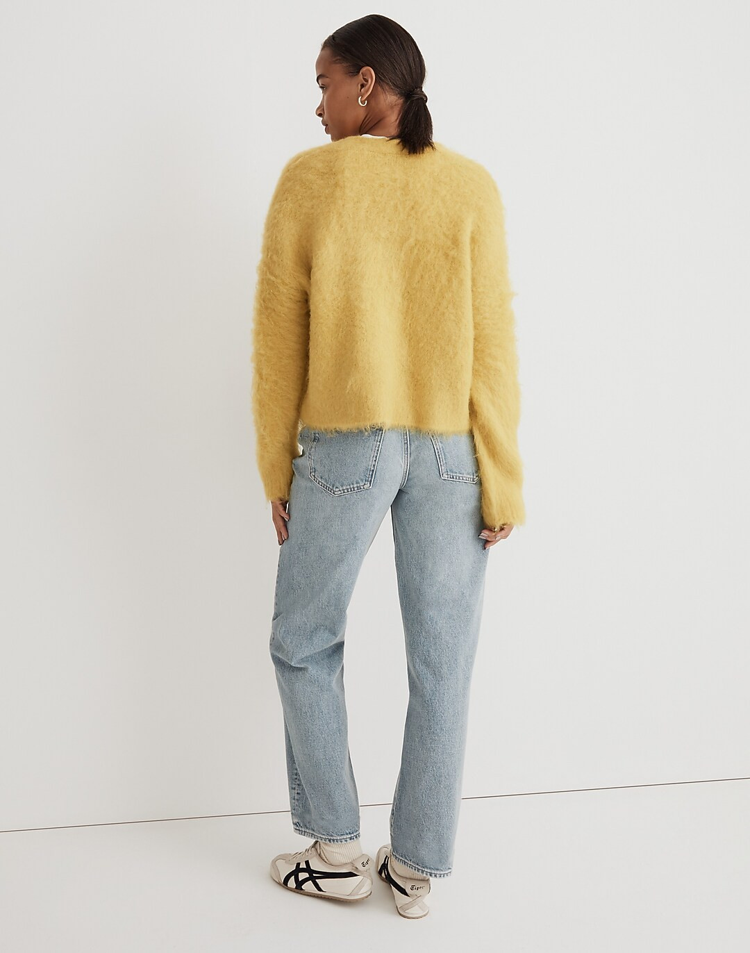 Brushed V-Neck Cardigan Sweater | Madewell