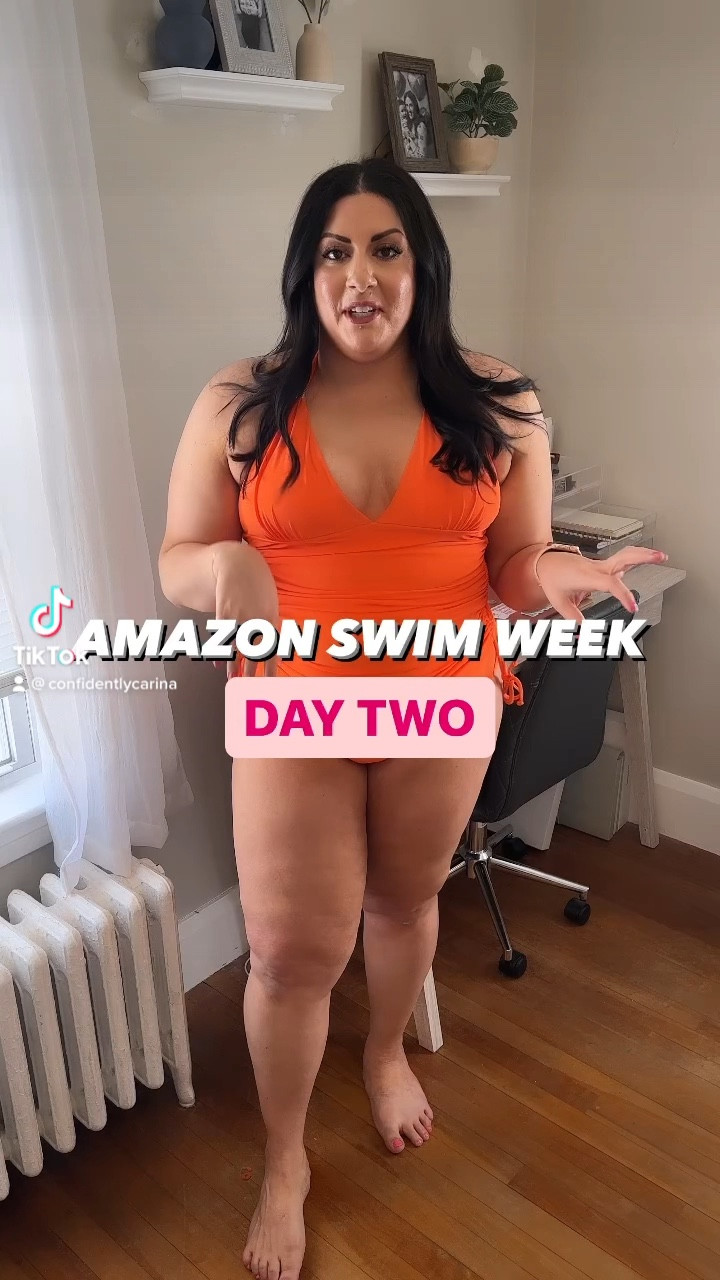 Wearing an XL in this Amazon suit but could have done a L! 

#LTKSeasonal #LTKswim #LTKstyletip