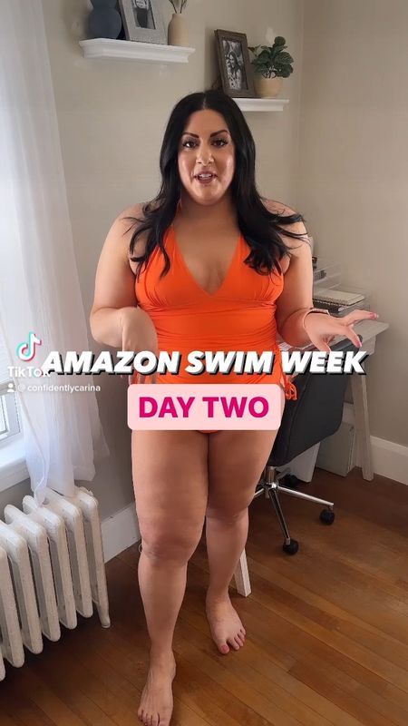Wearing an XL in this Amazon suit but could have done a L! 

#LTKSeasonal #LTKswim #LTKstyletip