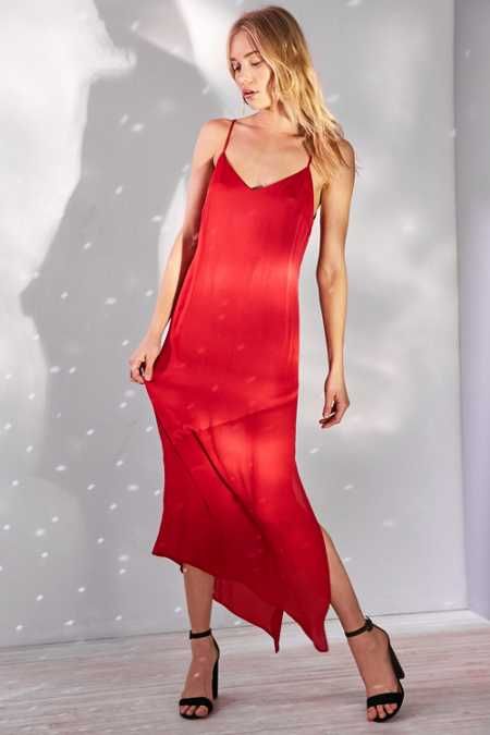 Bardot Makayla Spliced Slip Midi Dress | Urban Outfitters US