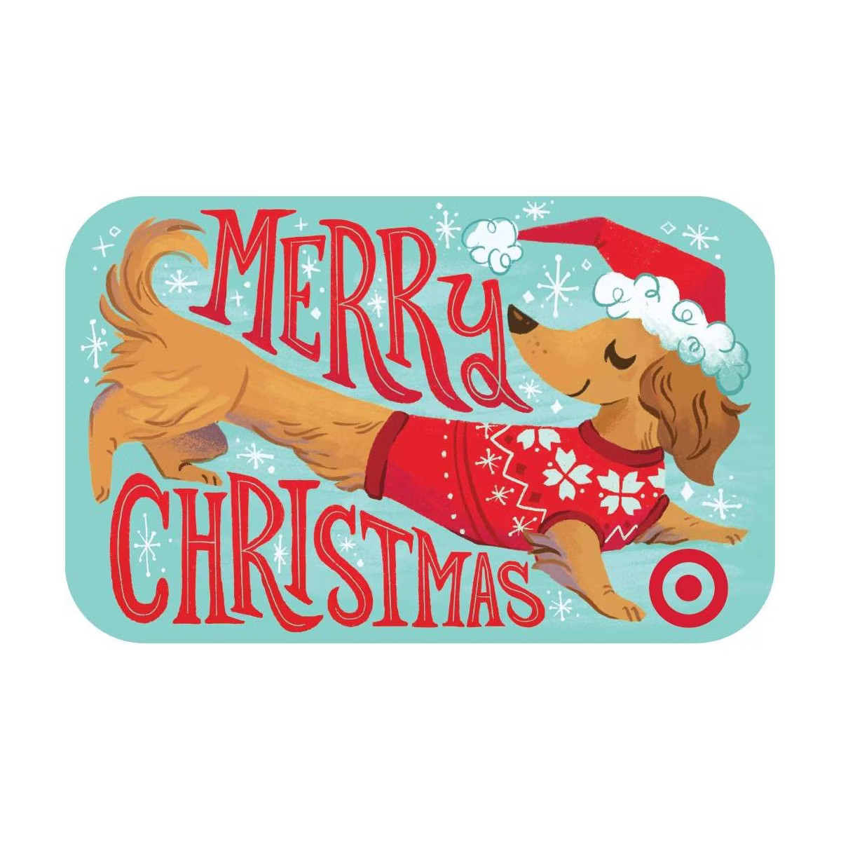 Merry Christmas Dachshund Target GiftCard | Target