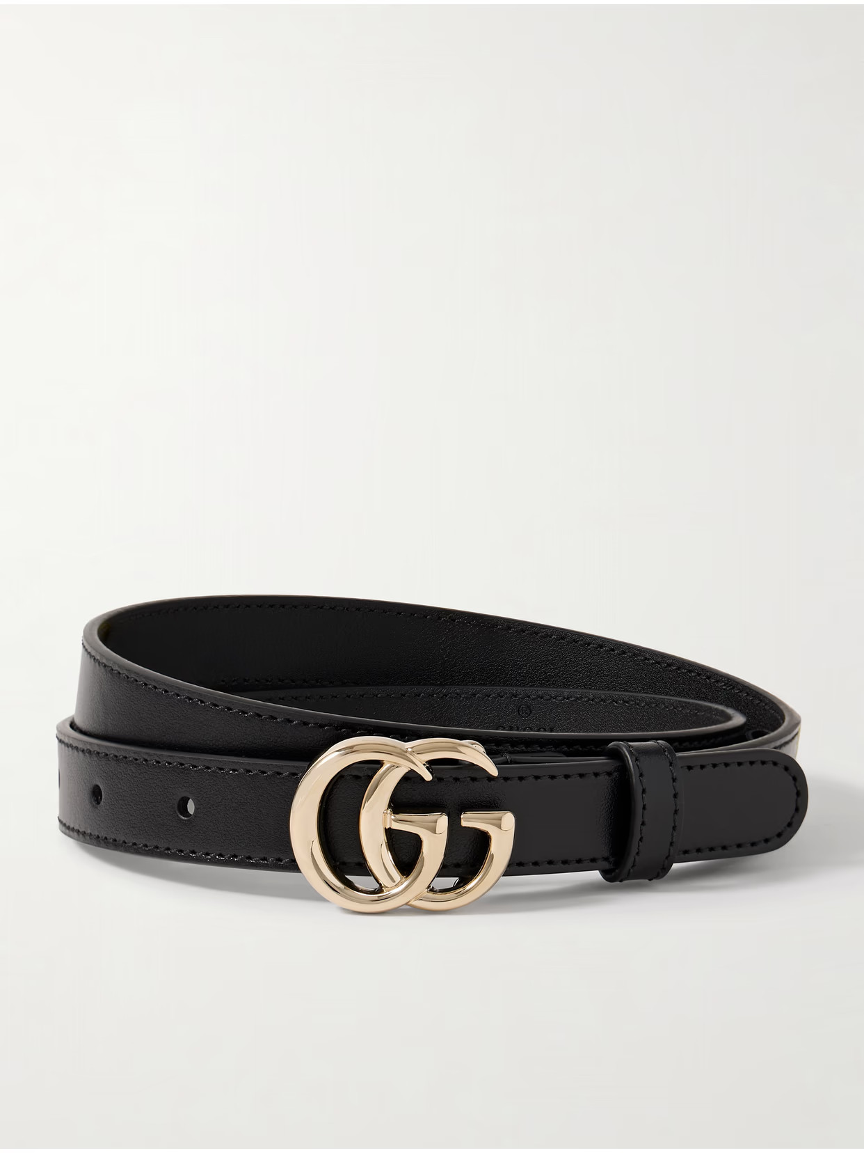 Gucci - Gg Marmont Leather Belt - Black | NET-A-PORTER (US)