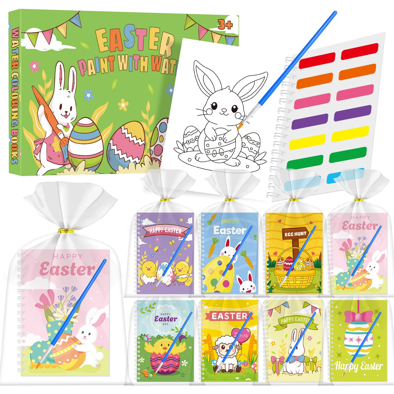24 Water Coloring Books Party Favors -Toddler Easter Basket Stuffers Crafts Gifts, Mini Coloring ... | Amazon (US)