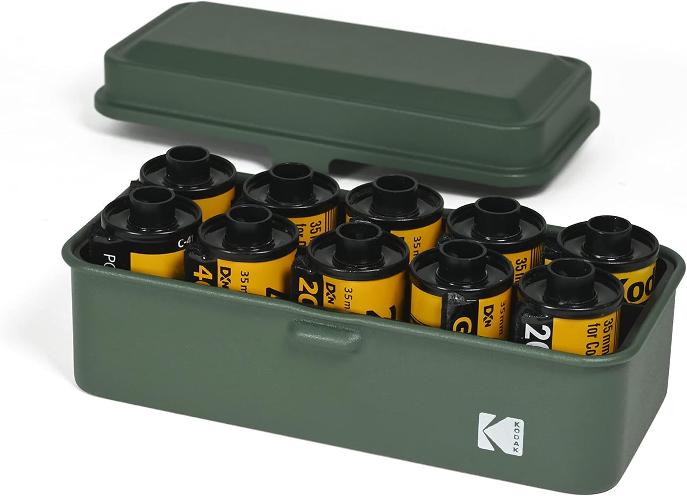 KODAK 120/135 Film Case - for 8 Rolls of 120 Films / 10 Rolls of 35mm Films - Retro Steel Case to... | Amazon (US)