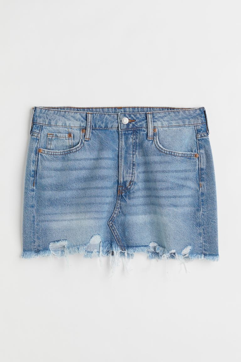 Low Waist Denim skirt | H&M (UK, MY, IN, SG, PH, TW, HK)