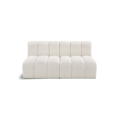 Meridian Furniture Arc Cream Boucle Fabric Modular Sofa | Target