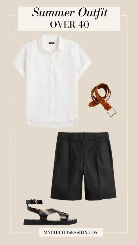 We love classic fashion, which means we probably know this much: sometimes, simple is best! Pair a white button-down with trouser shorts, a belt, and sandals.

#LTKSeasonal #LTKOver40 #LTKStyleTip