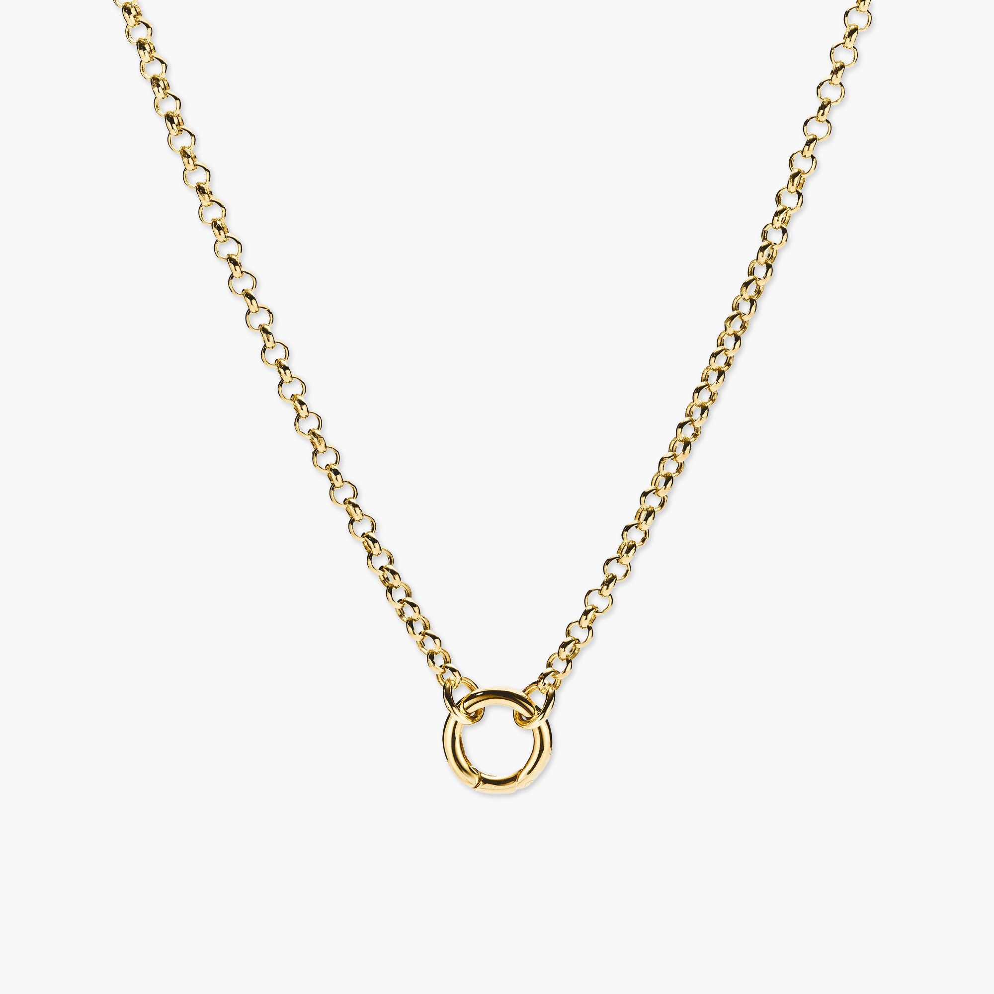 Rolo Chain Charm Necklace | Mejuri Fine Crew
